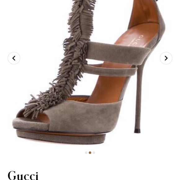 Gucci suede t strap heels - Picture 2 of 2